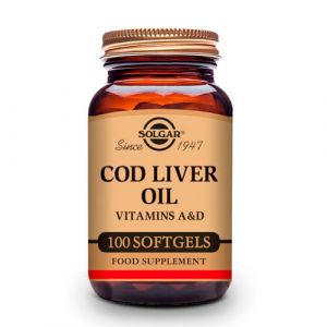 Aceite de Hígado de Bacalao 100 cápsulas de Solgar