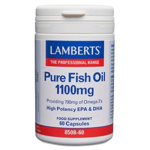 Aceite de Pescado Puro 1100 mg de Lamberts (60 cápsulas)