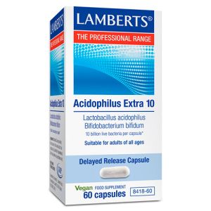 Acidophilus Extra 10 de Lamberts (60 cápsulas)