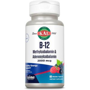 B-12 Metilcobalamina y Adenosilcobalamina 2000 mcg KAL
