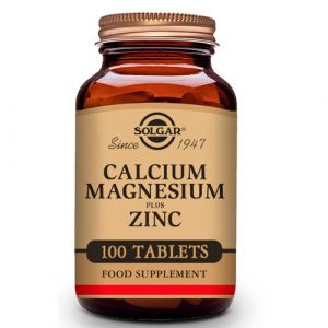Calcio Magnesio Plus Zinc 100 comprimidos de Solgar