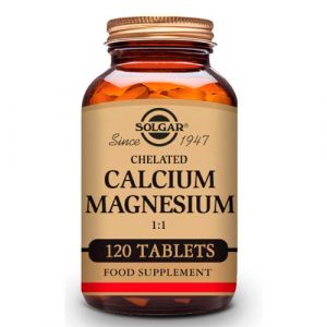 Calcio Magnesio Quelado 120 comprimidos de Solgar