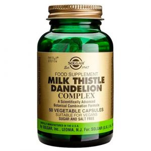 Cardo mariano y diente de león 50 cápsulas vegetales de Solgar