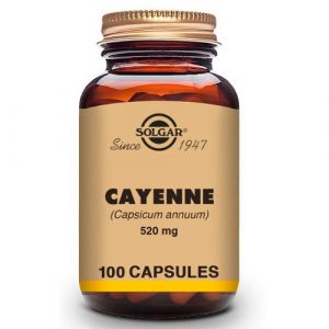 Cayena 520mg 100 cápsulas vegetales de Solgar