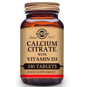 Citrato de Calcio con Vitamina D3 240 comprimidos de Solgar