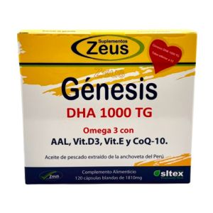 Génesis DHA 1000 TG de Suplementos Zeus (120 cápsulas)
