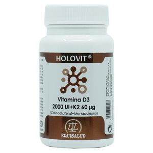 Holovit Vitamina D3 2000 UI + K2 60 mcg (50 cápsulas)