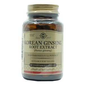 Ginseng Coreano Extracto  60 cápsulas de Solgar