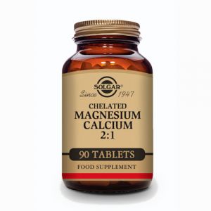 Magnesio y Calcio Quelado 2:1 de Solgar
