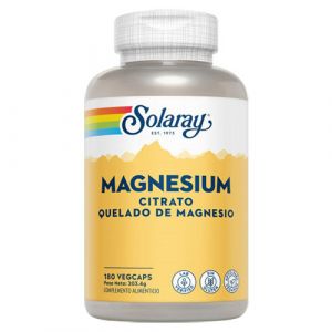 Magnesio (citrato) de Solaray - 180 cápsulas vegetales