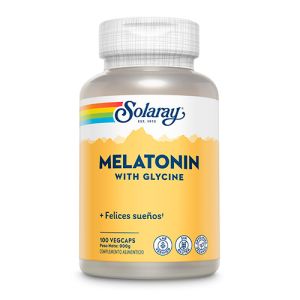 Melatonina con Glicina de Solaray