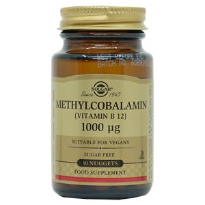 Metilcobalamina (Vitamina B12) 1000 mcg de Solgar
