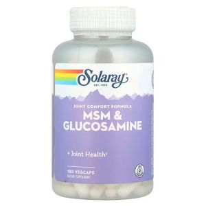 MSM + Glucosamina de Solaray (180 cápsulas)
