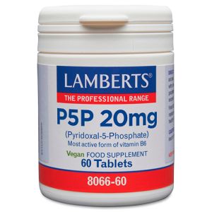 P5P 20 mg (Piridoxal 5 Fosfato) de Lamberts