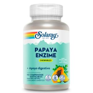 Papaya Enzime de Solaray