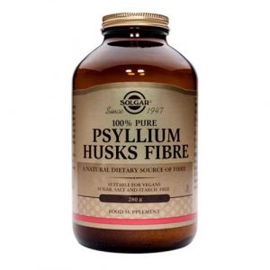 Psyllium fibra de cáscara en polvo de Solgar