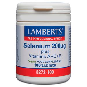 Selenio 200 mcg con Vitaminas A+C+E de Lamberts