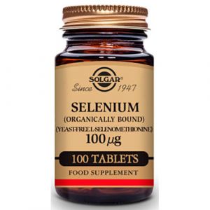 Selenio sin Levadura 100 mcg de Solgar
