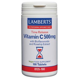 Vitamina C 500 mg (liberación sostenida) de Lamberts - 100 comprimidos