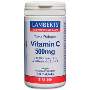 Vitamina C 500 mg (liberación sostenida) de Lamberts - 100 comprimidos