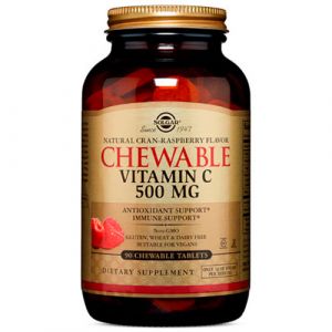 Vitamina C 500 mg de Solgar (Frambuesa)