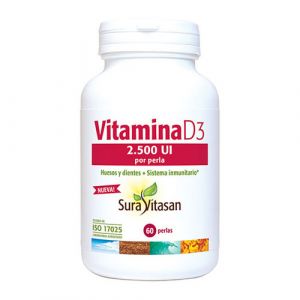 Vitamina D3 2500 UI Sura Vitasan (60 perlas)
