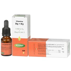 Vitamina D3+K2 gotas de Mednat