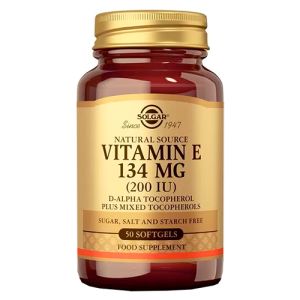 Vitamina E 200 UI (134 mg)  de Solgar - 50 cápsulas blandas