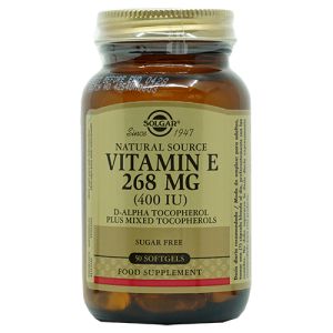 Vitamina E 268 mg (400 UI) de Solgar - 50 cápsulas vegetales