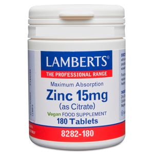 Zinc 15 mg (180 comprimidos) de Lamberts
