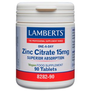 Zinc 15 mg (90 comprimidos) de Lamberts