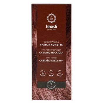 Tinte Vegetal Castaño Avellana de Khadi